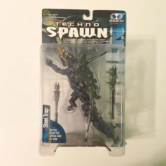 Vintage 1999 Techno Spawn Steel Trap  Series 15 McFarlane Action Figure - Picture 1 of 16